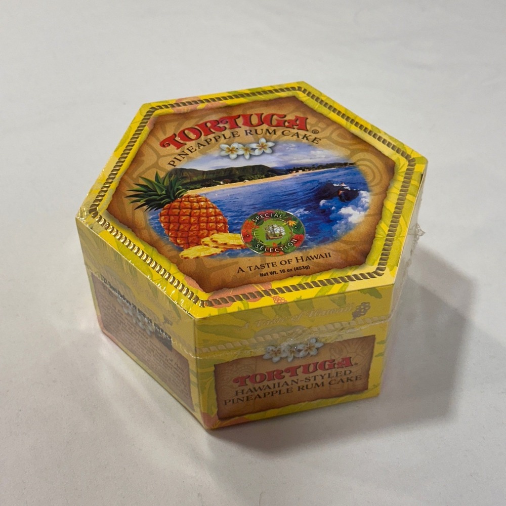 Tortuga Pineapple Rum Cake Hawaii Special Selection 16oz Sealed EXP 9/28/2026‎